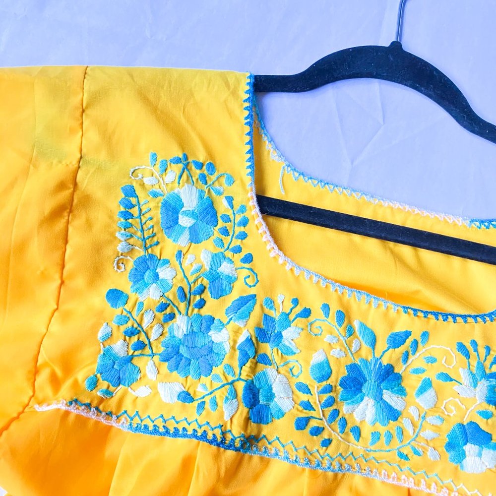 Traditional Mexican Embroidered Blouse